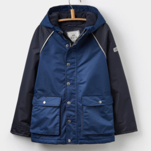 Kids Teal Hooded Windbreaker Jacket