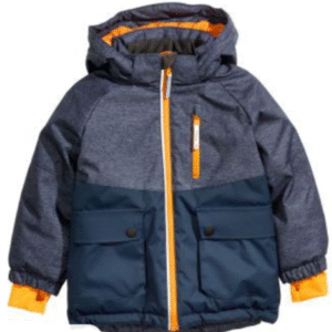 Kids Teal Hooded Windbreaker Jacket